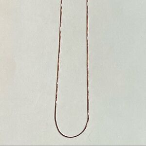 14k solid rose gold box chain Necklace | Real Gold Box chain necklace | 20”